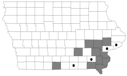 kingnut hickory map