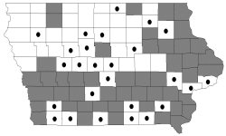 shagbark hickory map