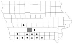 dwarf chinquapin oak map